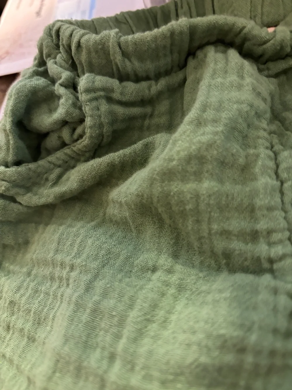 Light Green Gauze Children’s Shorts 4-5 years